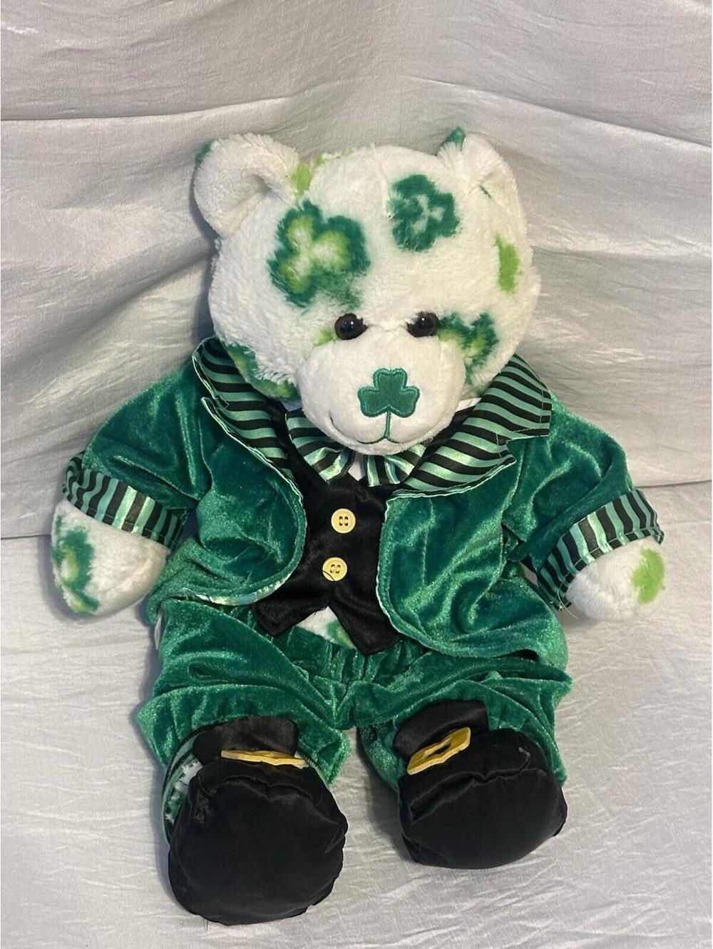 Build A Bear Lucky Fur You Shamrock Bear Leprechaun Limited Edition St Patrick’s